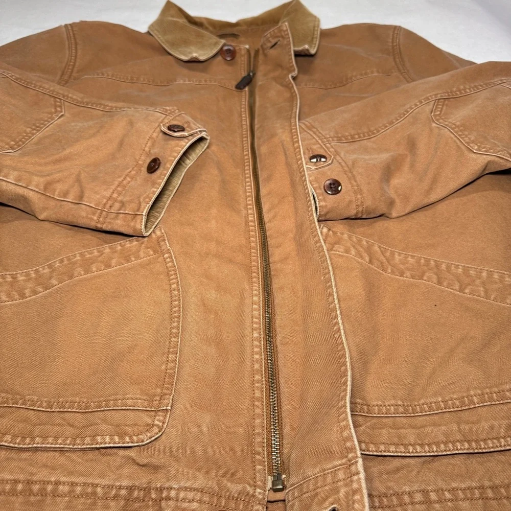 LL Bean Chore Barn Coat Field Jacket Mens Sz 2XL Corduroy Collar & Cuffs - Picture 5 of 12